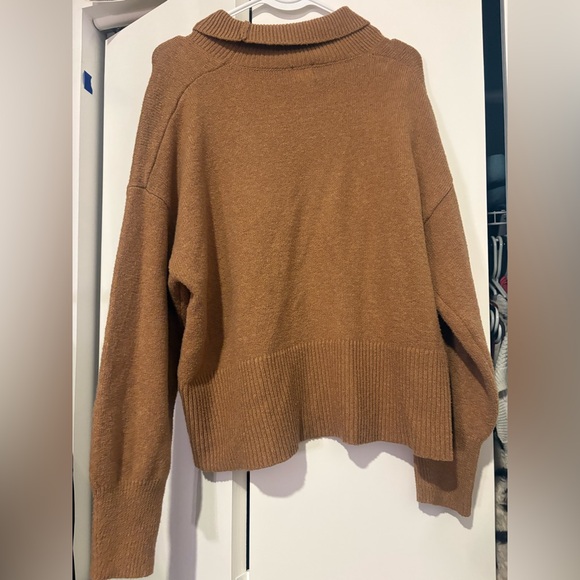 Cozy Brown Turtleneck Sweater - Picture 2 of 2